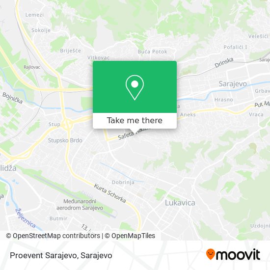 Proevent Sarajevo map