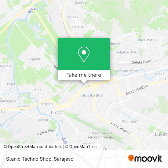 Stanić Techno Shop mapa