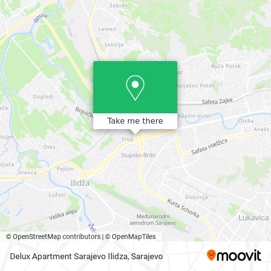 Delux Apartment Sarajevo Ilidza map