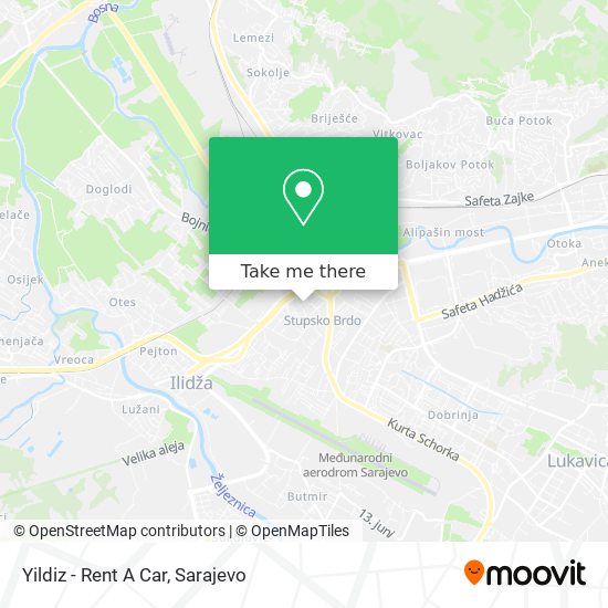 Yildiz - Rent A Car map