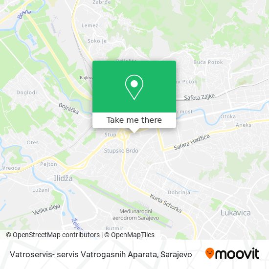 Vatroservis- servis Vatrogasnih Aparata map