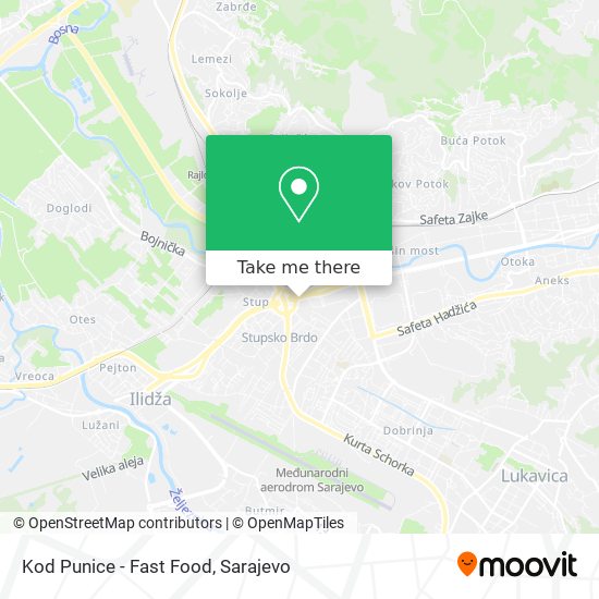Kod Punice - Fast Food map
