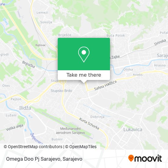 Omega Doo Pj Sarajevo mapa