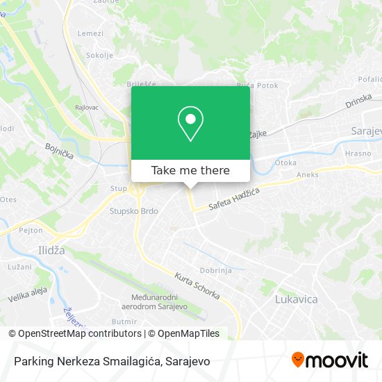 Parking Nerkeza Smailagića mapa
