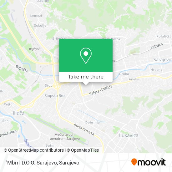 'Mbm' D.O.O. Sarajevo map