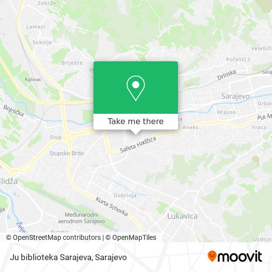 Karta Ju biblioteka Sarajeva