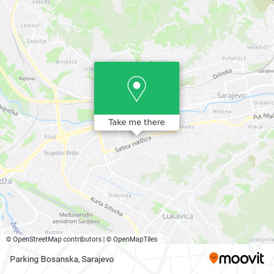 Parking Bosanska map