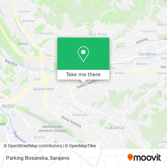 Parking Bosanska map