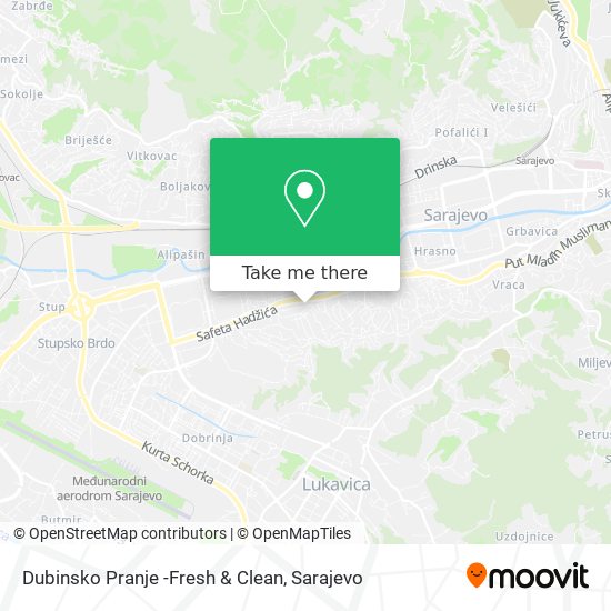 Dubinsko Pranje -Fresh & Clean map