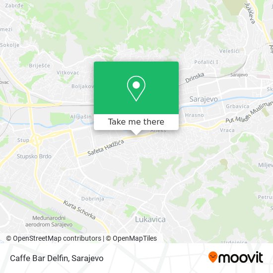 Caffe Bar Delfin map