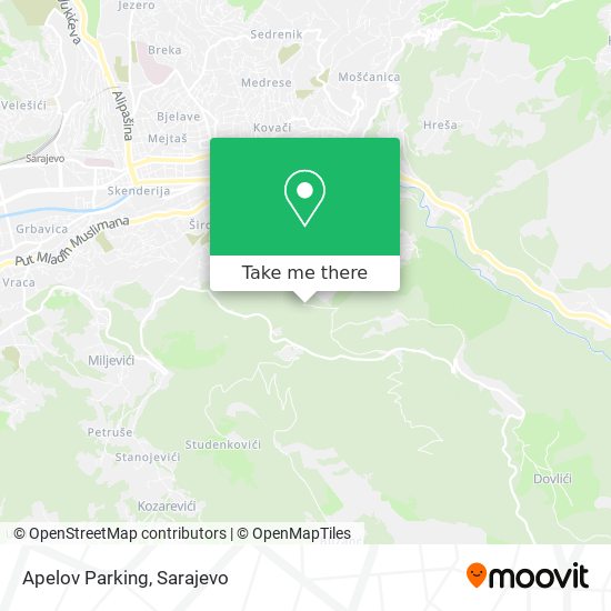 Apelov Parking map