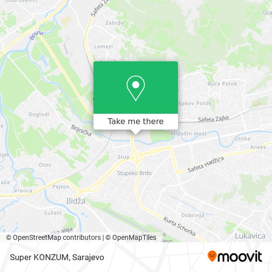 Super KONZUM map