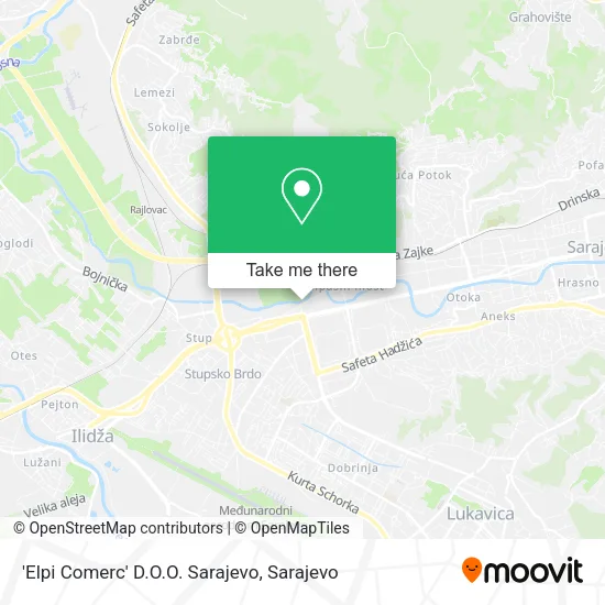 'Elpi Comerc' D.O.O. Sarajevo map