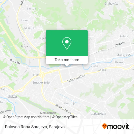 Polovna Roba Sarajevo map