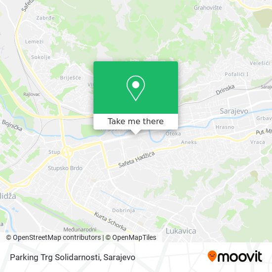 Parking Trg Solidarnosti mapa