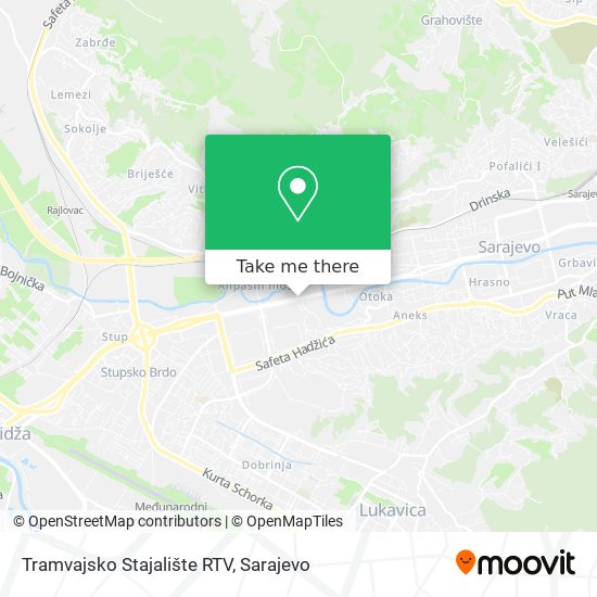 Karta Tramvajsko Stajalište RTV
