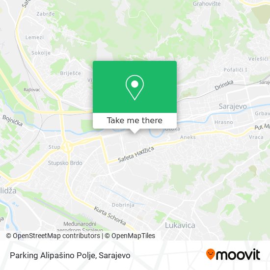 Parking Alipašino Polje map