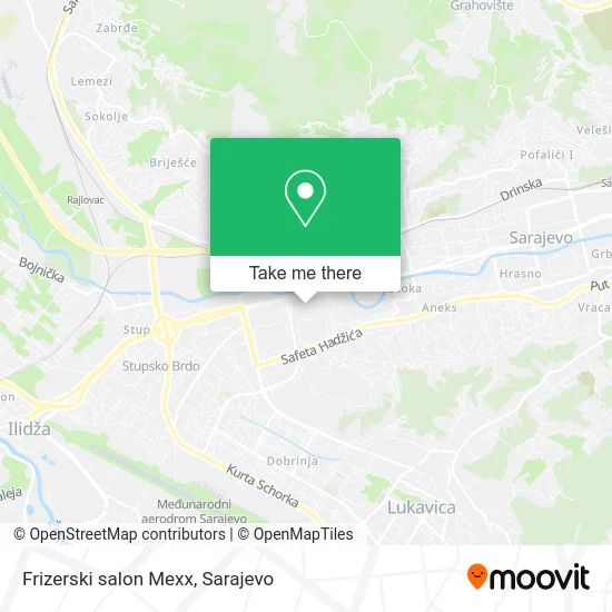 Frizerski salon Mexx map