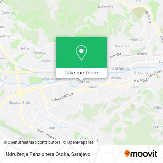 Udruženje Penzionera Otoka map