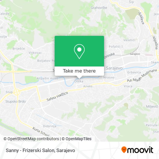 Sanny - Frizerski Salon mapa