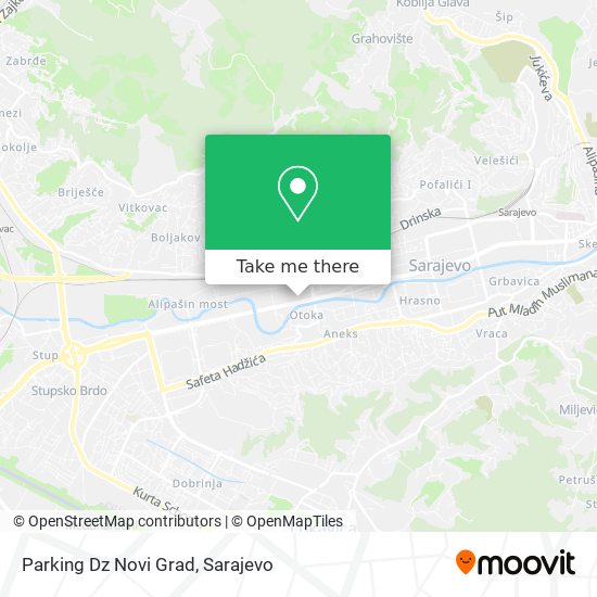 Parking Dz Novi Grad mapa