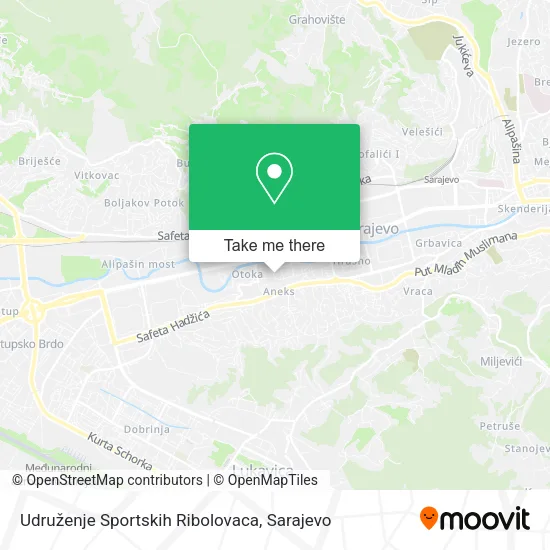 Udruženje Sportskih Ribolovaca map