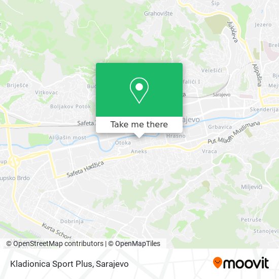 Kladionica Sport Plus map