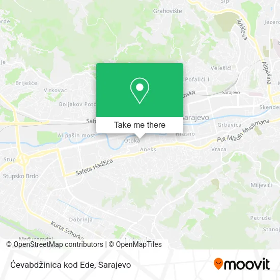 Ćevabdžinica kod Ede map