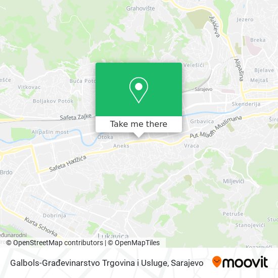 Galbols-Građevinarstvo Trgovina i Usluge mapa