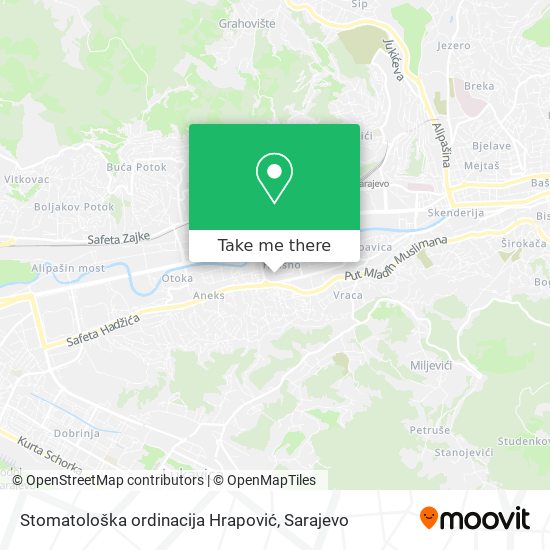 Stomatološka ordinacija Hrapović map