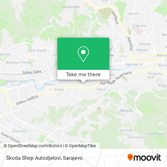 Škoda Shop Autodjelovi map