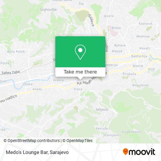 Medo's Lounge Bar map