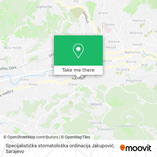 Specijalistička stomatološka ordinacija Jakupović map