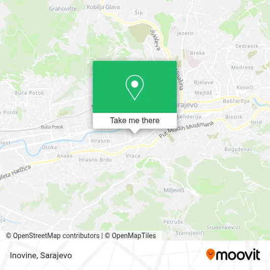 Inovine mapa
