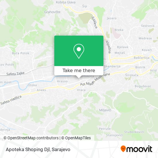 Apoteka Shoping Djl map