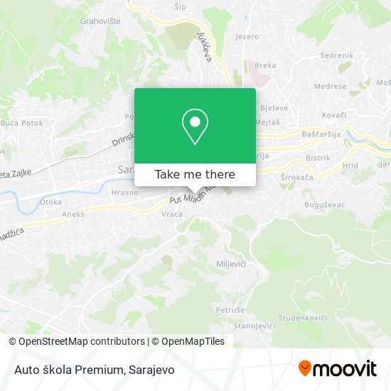 Auto škola Premium map