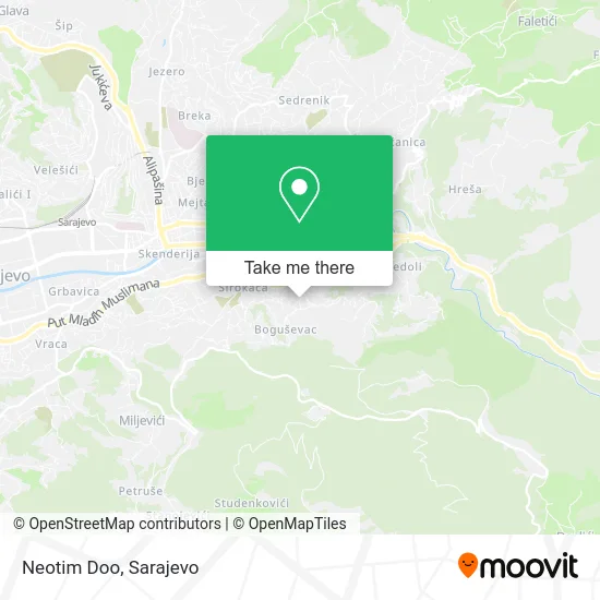 Neotim Doo mapa