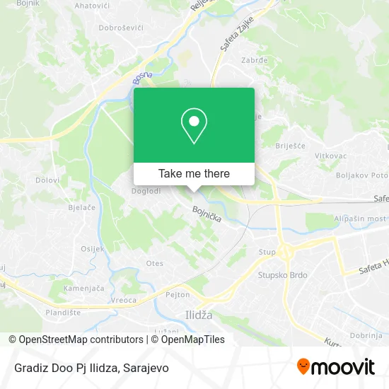 Gradiz Doo Pj Ilidza map