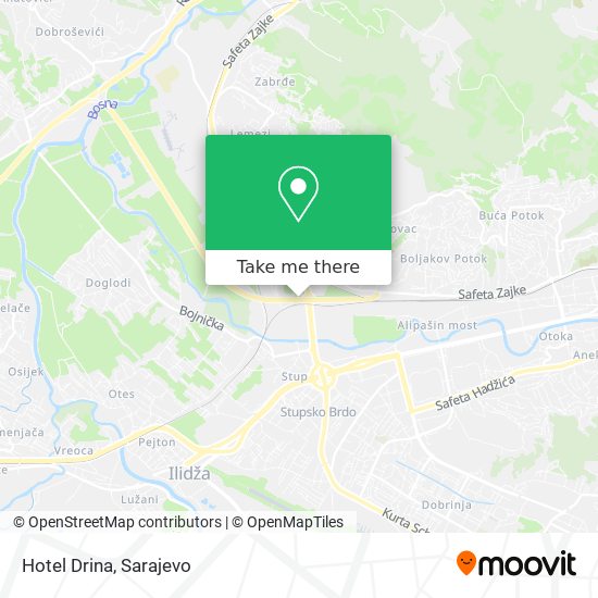 Hotel Drina mapa