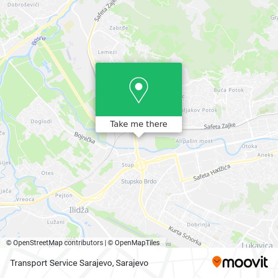 Transport Service Sarajevo mapa