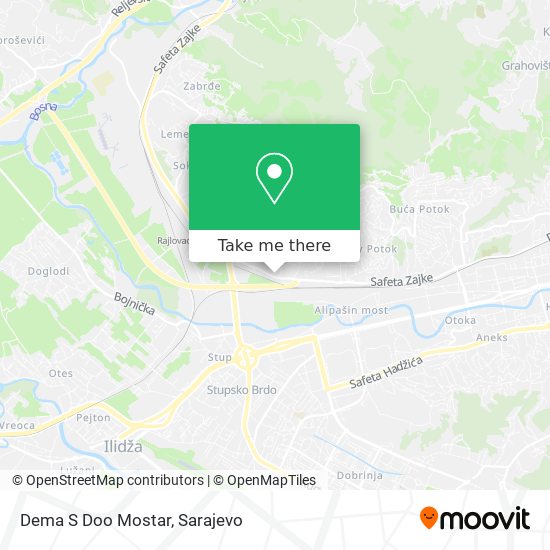Dema S Doo Mostar map