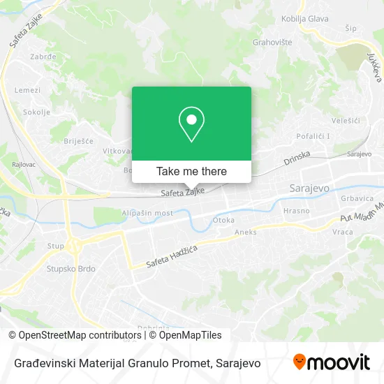 Građevinski Materijal Granulo Promet map