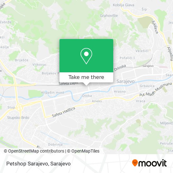 Petshop Sarajevo map
