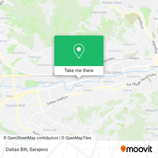 Dallas Bih mapa