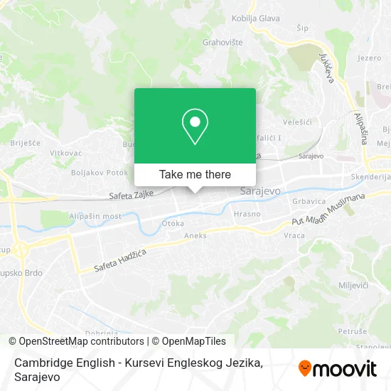 Cambridge English - Kursevi Engleskog Jezika map