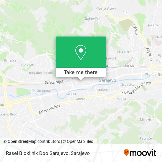 Rasel Bioklinik Doo Sarajevo mapa