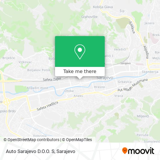 Auto Sarajevo D.O.O. S map
