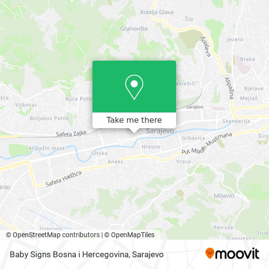 Karta Baby Signs Bosna i Hercegovina