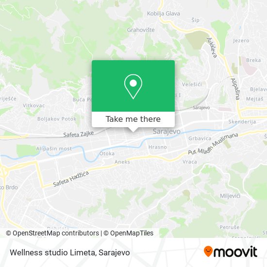 Wellness studio Limeta mapa
