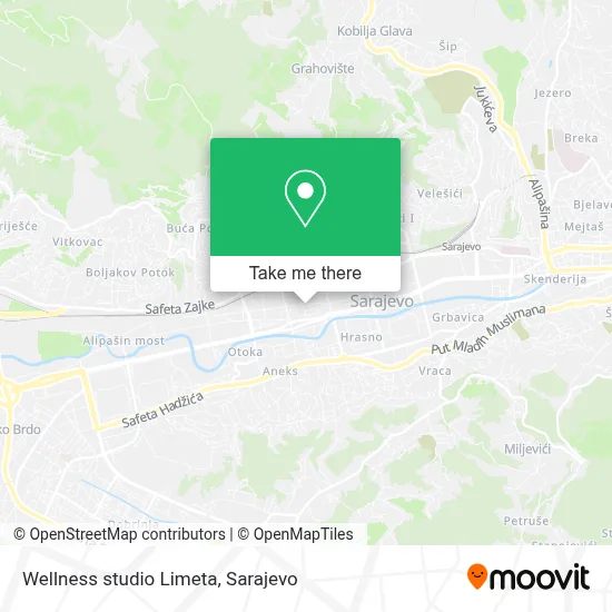 Wellness studio Limeta mapa